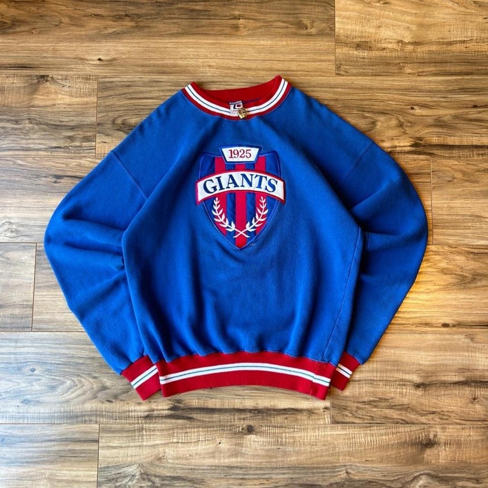 Vintage 90s New York Giants Large Crewneck Sweatshirts Made in USA